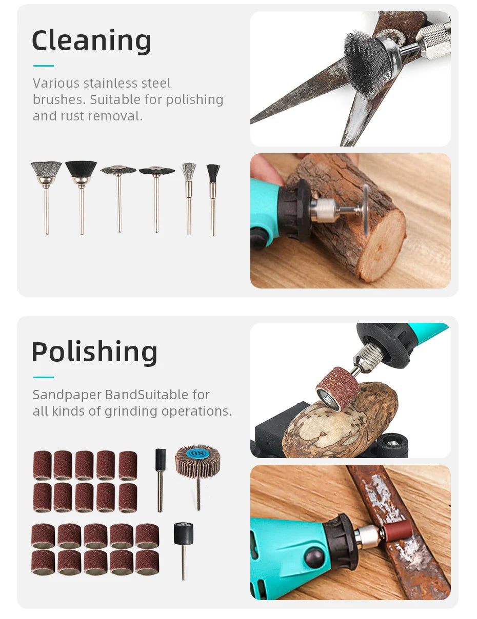 361PCS/lot Power Tools Dremel Rotary Tool Accessory Set