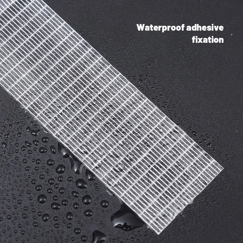 20/100M Transparent Grid Fiber Tape Strong Single