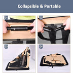 Soft Dog Crates Kennel for Pets 3 Door Soft Sided Folding Travel Pet Car Carrier with Straps and Mat for Dogs, Cats, Rabbits