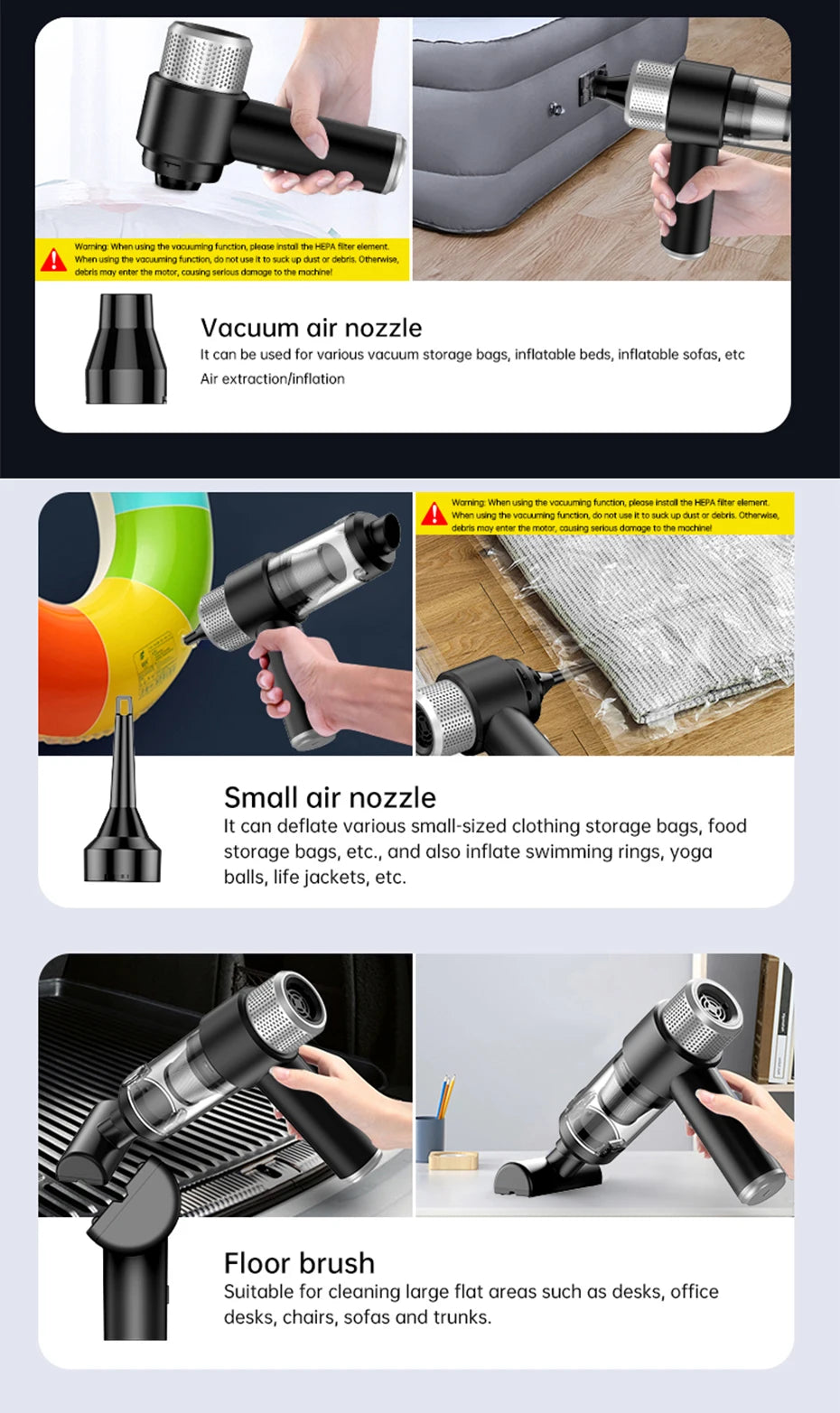 LABS 15000Pa Car Vacuum