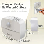 LED Night Light With Motion Sensor EU US Plug Lamps