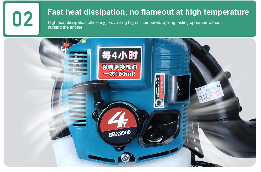 4-stroke Backpack BBX9900 Petrol Blower Leaf Blower