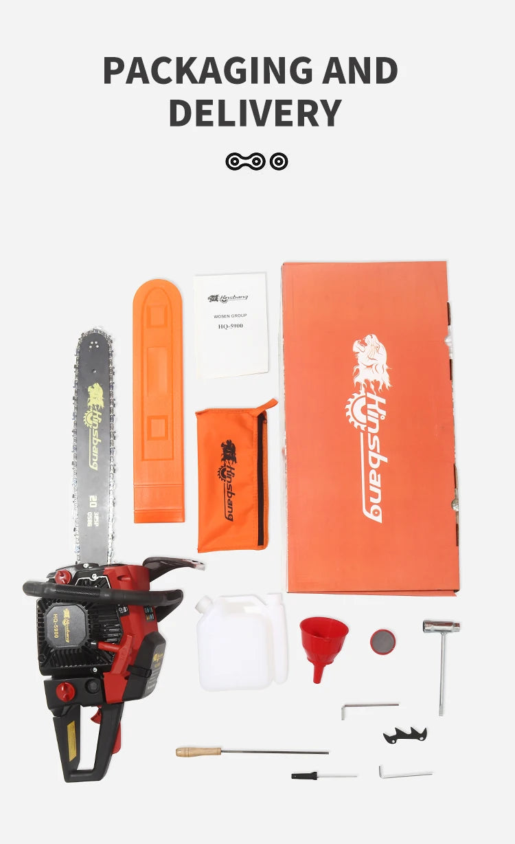 Professional Manufacture 5800 Gasoline Chainsaw 2 Stroke