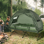 Folding Camping Cot for Adults All-in-One Elevated Tent