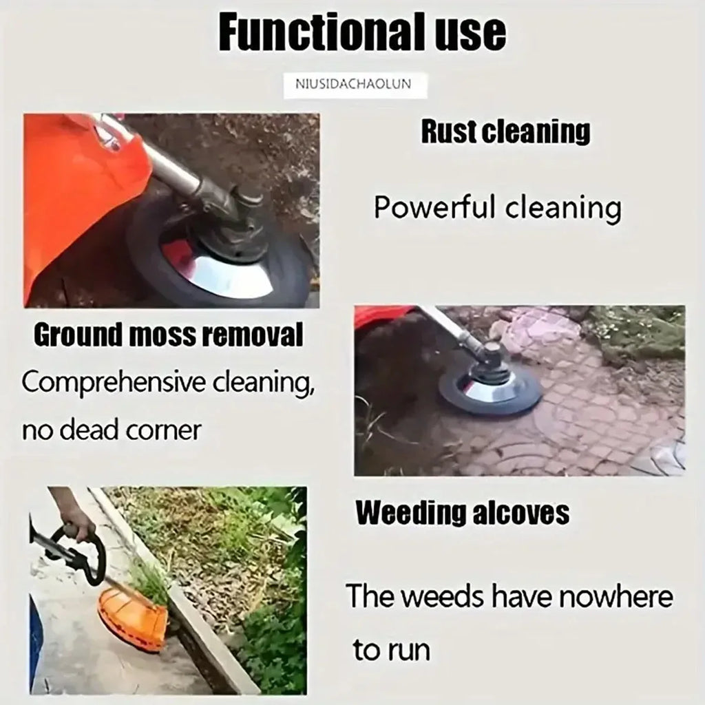 6/8 inch Steel Wire Rotary Brush Cutter Trimmer