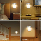 LED Night Light With Motion Sensor EU US Plug Lamps