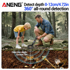 Metal Gold Detector 12cm/4.72in Depth Treasure Hunting