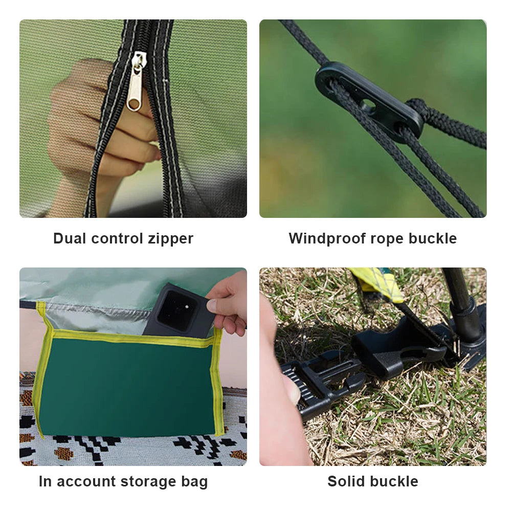 Tent Ultralight Waterproof Automatic Tent 3-4 Person Portable