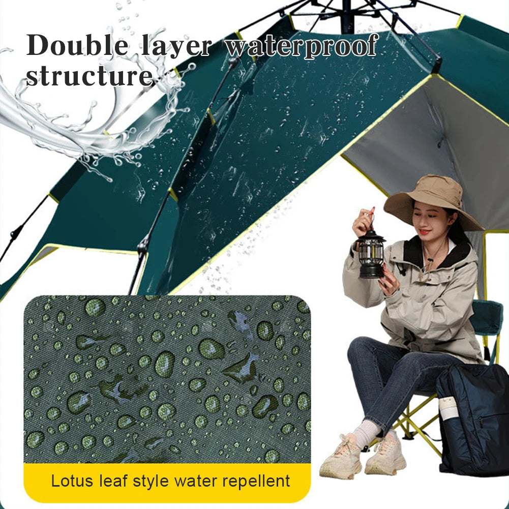 Tent Ultralight Waterproof Automatic Tent 3-4 Person Portable