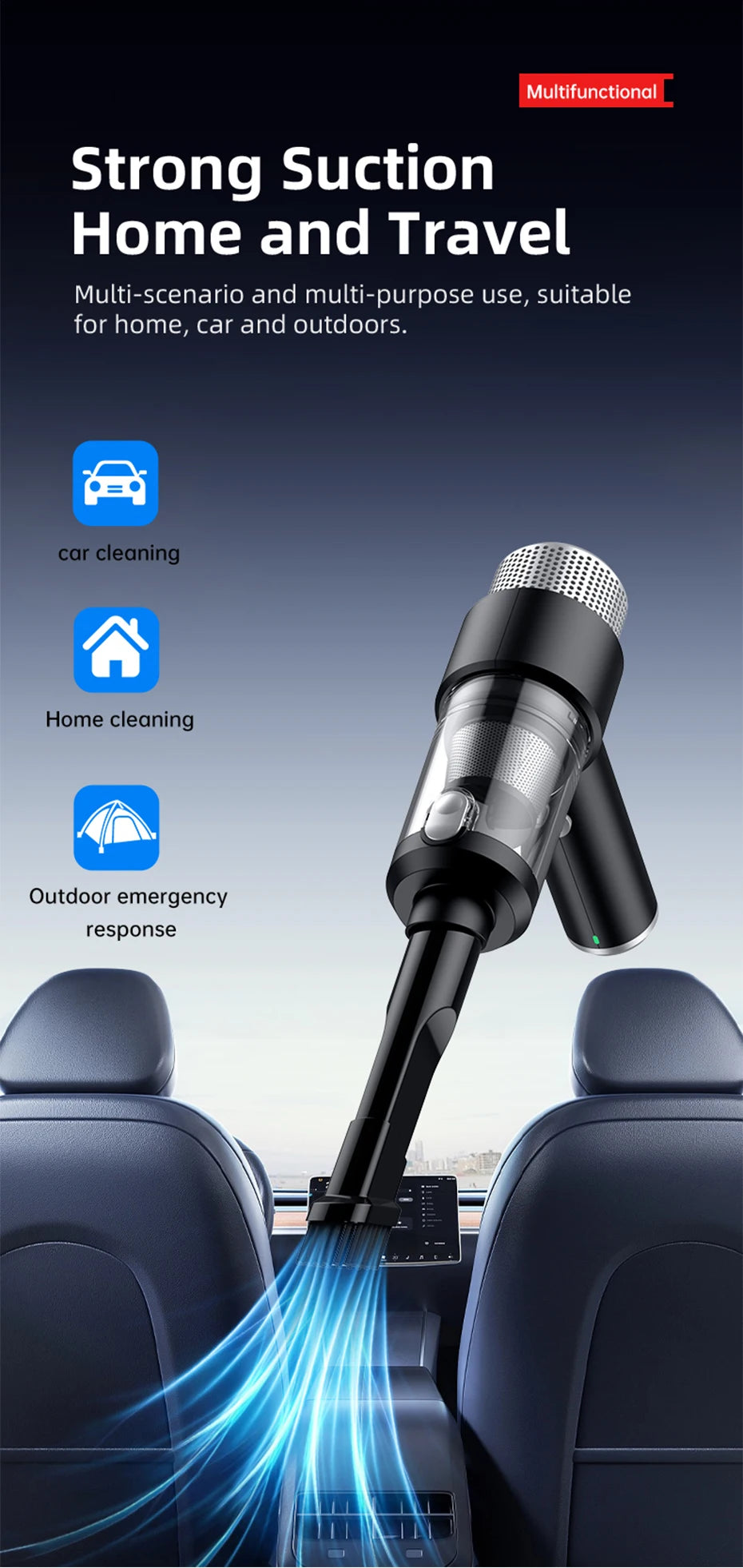 LABS 15000Pa Car Vacuum