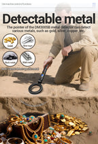 Metal Gold Detector 12cm/4.72in Depth Treasure Hunting