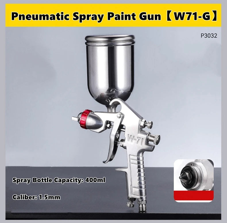 Siphon/Gravity Pneumatic Spray Paint Gun