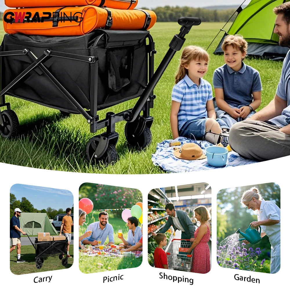 Black Handcart Outdoor Garden