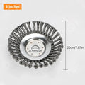 6/8 inch Steel Wire Rotary Brush Cutter Trimmer