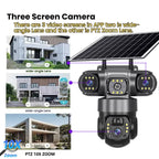 Solar Camera 4G Sim Outdoor 3 Lens