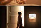 LED Night Light With Motion Sensor EU US Plug Lamps