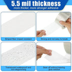 20/100M Transparent Grid Fiber Tape Strong Single