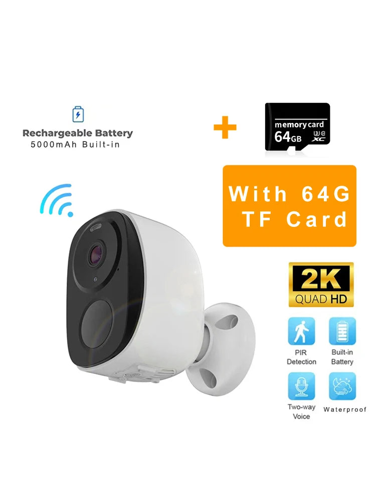 Security Cameras Wireless Outdoor, 2K 3MP