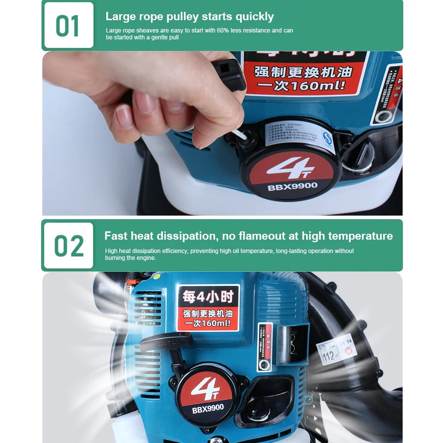 4-stroke Backpack BBX9900 Petrol Blower Leaf Blower