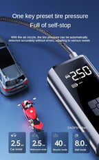 Car Air Pump Wired/Wireless Protable Car Air Compressor 150PSI