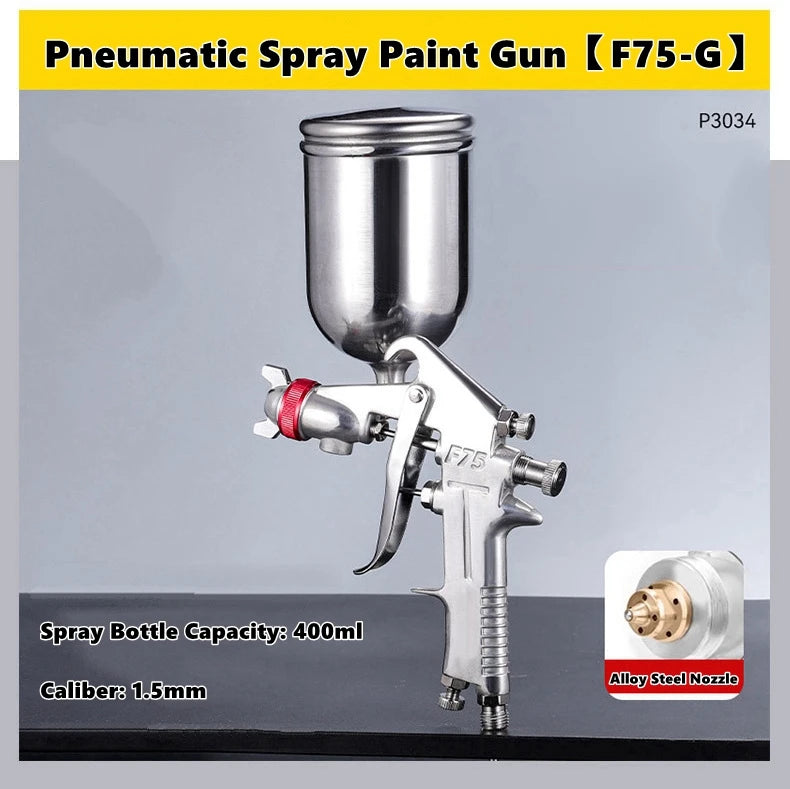 Siphon/Gravity Pneumatic Spray Paint Gun