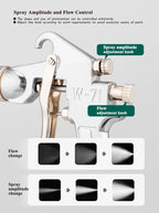 Siphon/Gravity Pneumatic Spray Paint Gun