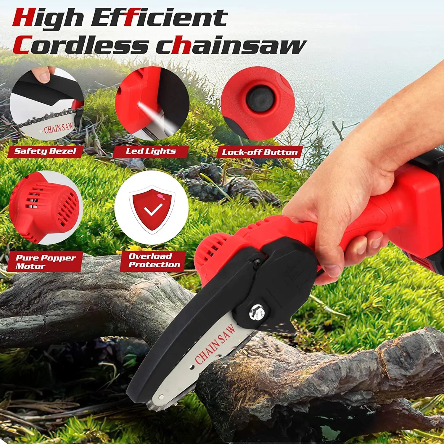 Top Sale Mini Electric Chain Saw 4inch