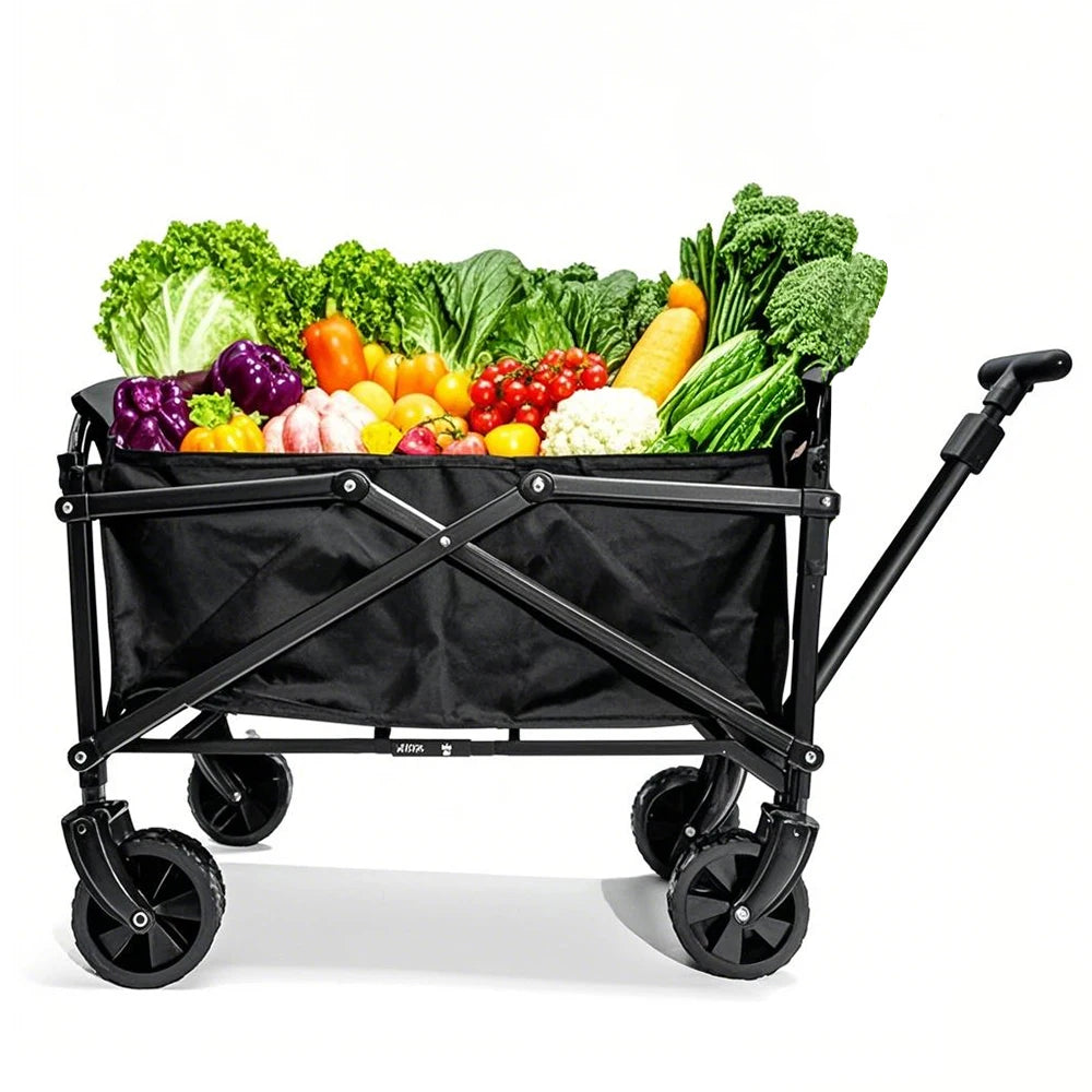 Black Handcart Outdoor Garden