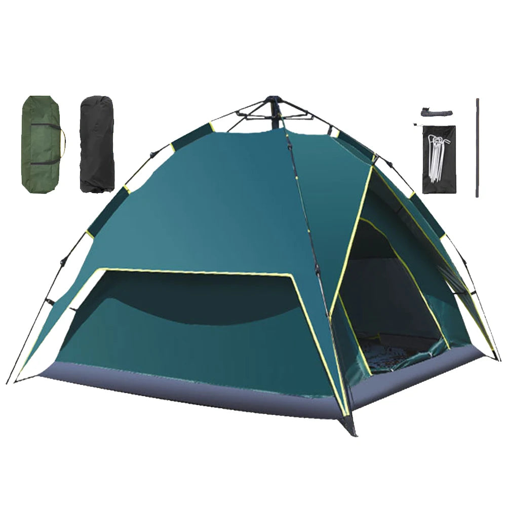 Tent Ultralight Waterproof Automatic Tent 3-4 Person Portable