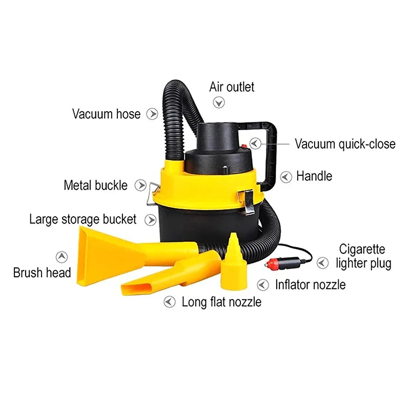 90W/12V Car Vacuum Cleaner Multifunctional