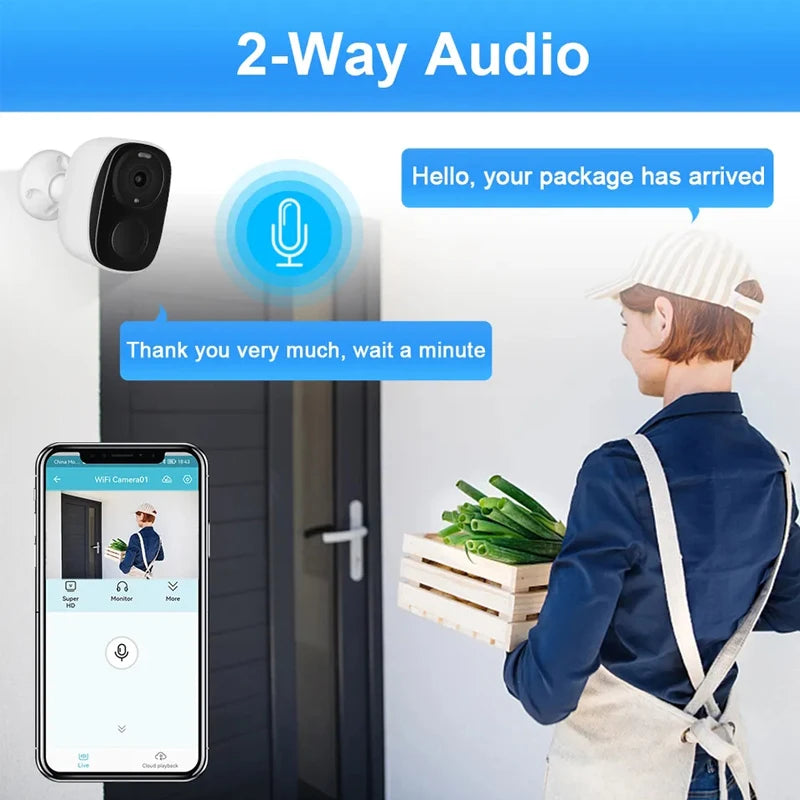 Security Cameras Wireless Outdoor, 2K 3MP