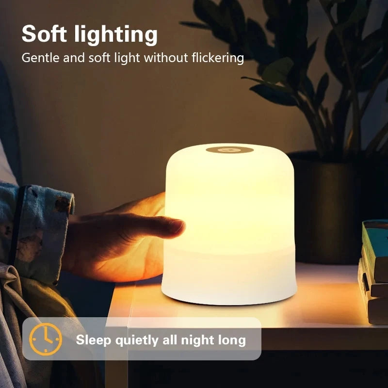 Touch LED Night Light USB Table Lamps Rechargeable