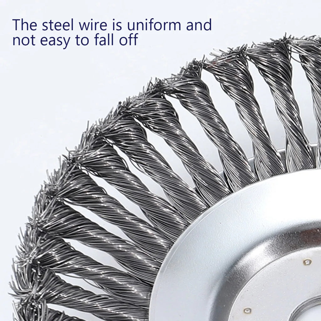 6/8 inch Steel Wire Rotary Brush Cutter Trimmer