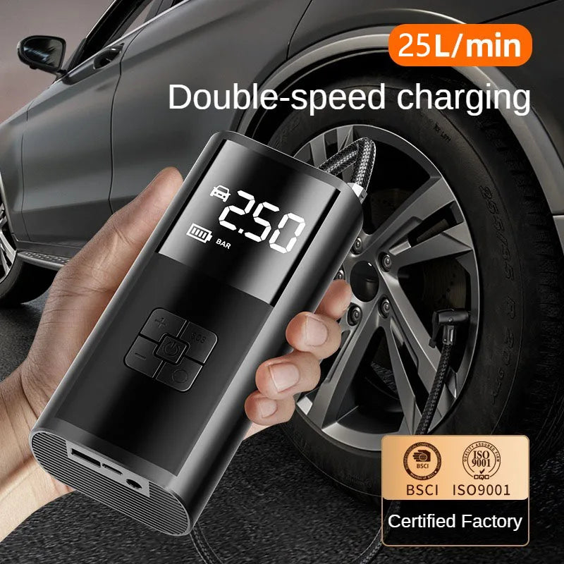 Car Air Pump Wired/Wireless Protable Car Air Compressor 150PSI