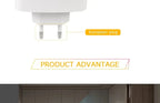 LED Night Light With Motion Sensor EU US Plug Lamps