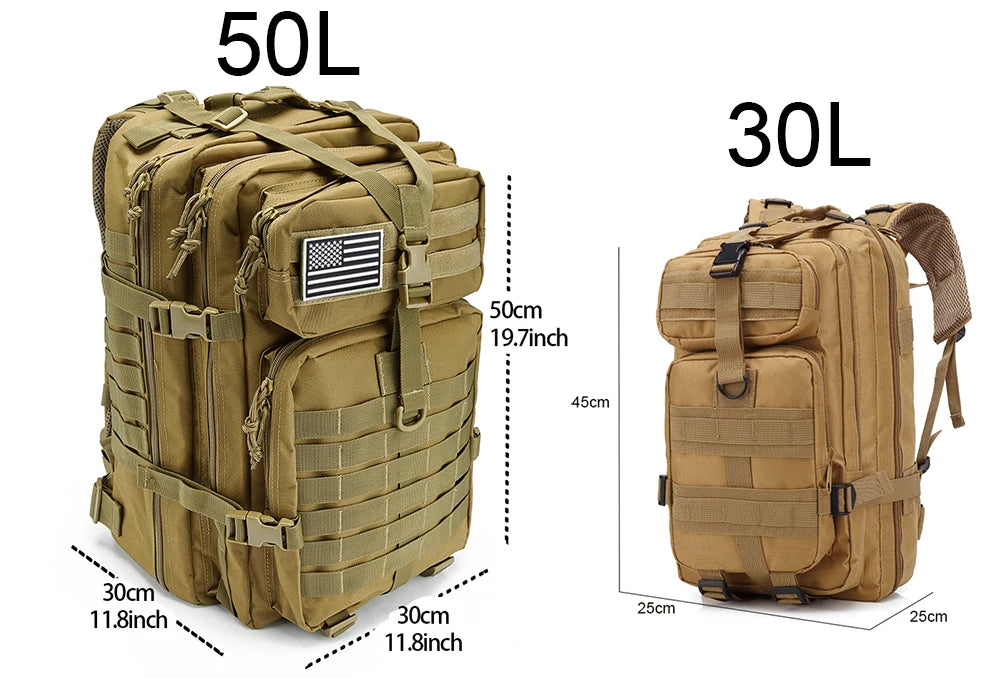 30/50L Tactical Backpacks Man
