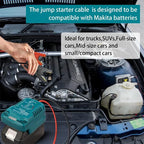 Jumper Cables Car Using Tool For Makita 18v