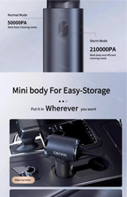 CENRR 210000PA Mini Car Vacuum Cleaner