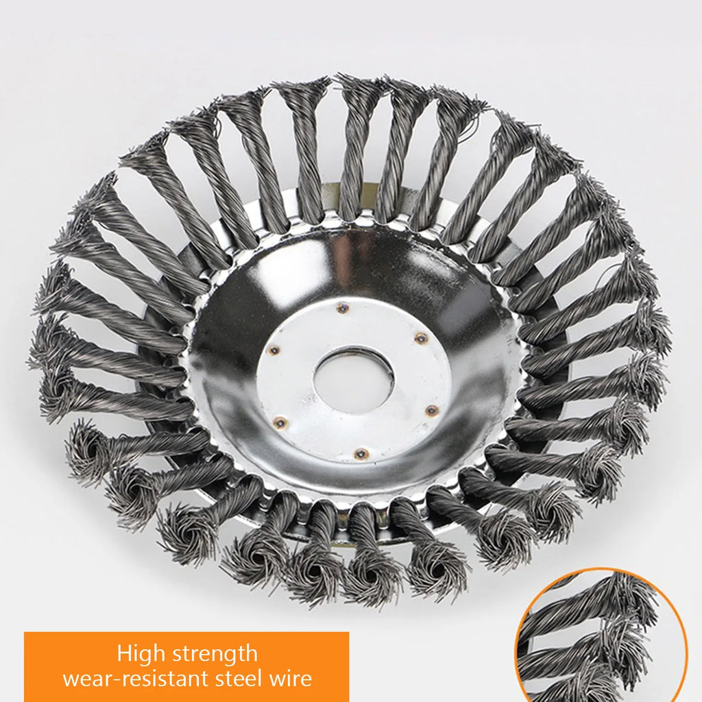 6/8 inch Steel Wire Rotary Brush Cutter Trimmer