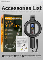 Metal Gold Detector 12cm/4.72in Depth Treasure Hunting