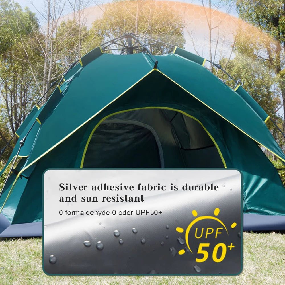 Tent Ultralight Waterproof Automatic Tent 3-4 Person Portable
