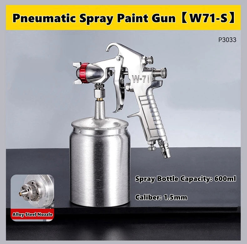 Siphon/Gravity Pneumatic Spray Paint Gun