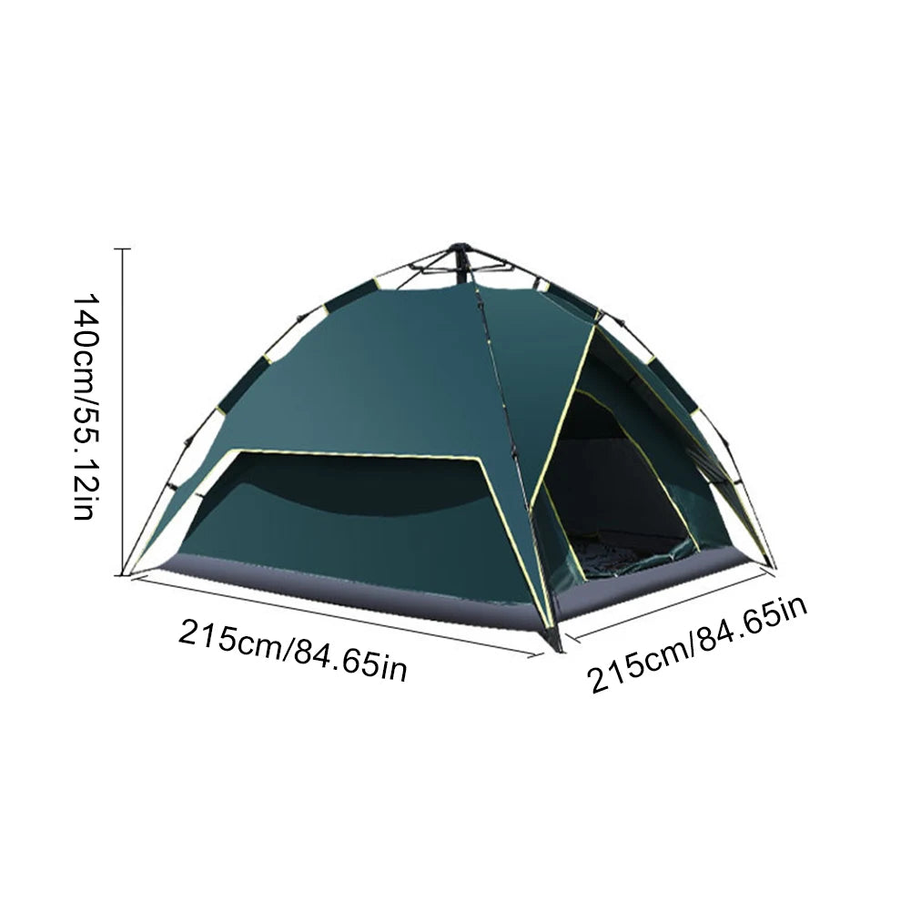 Tent Ultralight Waterproof Automatic Tent 3-4 Person Portable