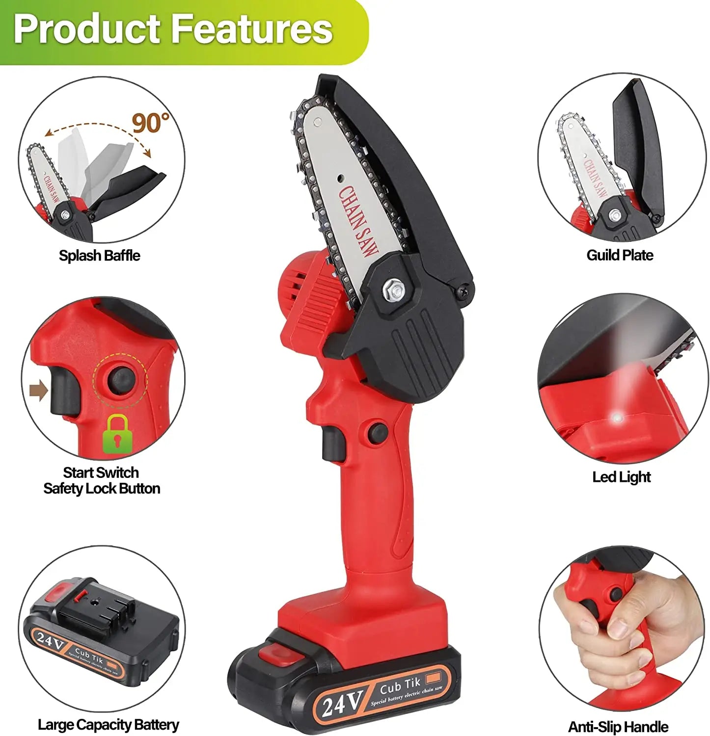 Top Sale Mini Electric Chain Saw 4inch