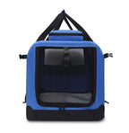 Soft Dog Crates Kennel for Pets 3 Door Soft Sided Folding Travel Pet Car Carrier with Straps and Mat for Dogs, Cats, Rabbits