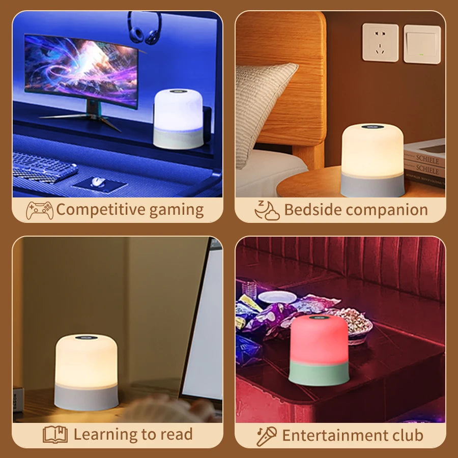 Touch LED Night Light USB Table Lamps Rechargeable