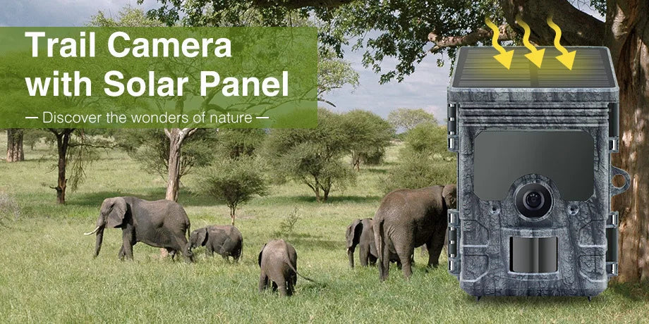 Hunting Camera  4K  WiFi Solar Panel
