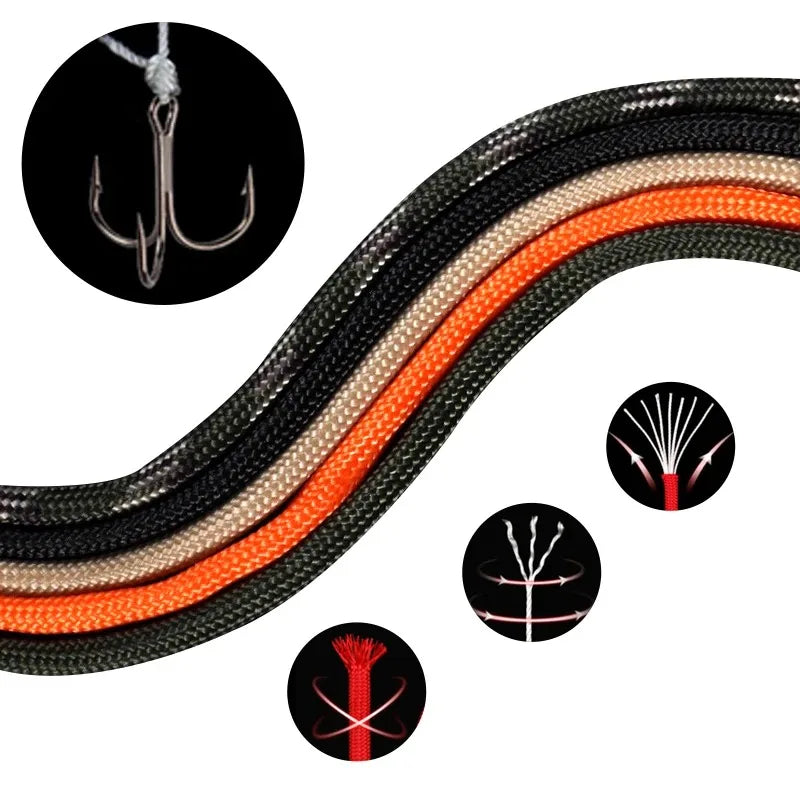 7-Cores 550 Paracord Rope 5 15 Survival