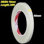 20/100M Transparent Grid Fiber Tape Strong Single